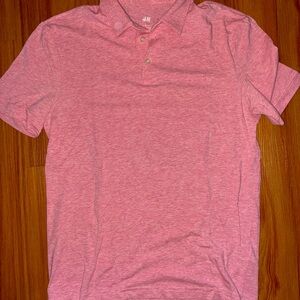 H&M Men's Light Pink Polo Shirt